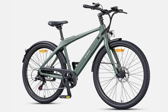 Budget-friendly urban electric bike featuring a sleek frame, integrated battery, and reliable motor for smooth city commuting.