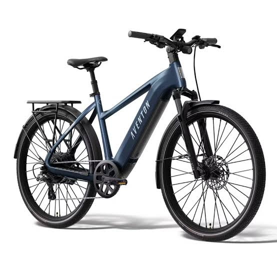 Modern Aventon electric bike with a removable battery, pedal assist, and ergonomic design for affordable city and leisure riding.