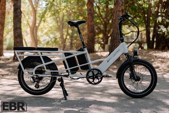 Lectric XPedition 2.0 long-tail cargo e-bike with rear cargo rack and front suspension.