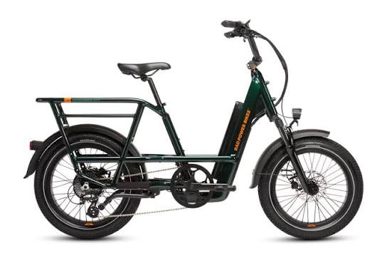 RadRunner Max utility e-bike with long rear cargo rack and wide tires.